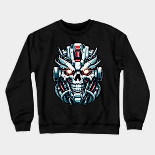 Biomech Skull S01 D85 Crewneck Sweatshirt